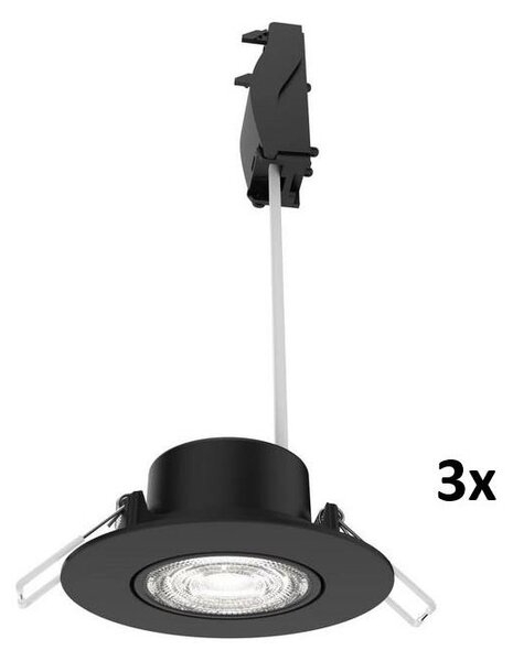 Philips - Set da 3 faretti da incasso LED dimmerabili CILANTRO LED/5W/230V 4000K neri