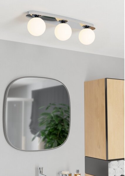 Eglo 902096 - Plafoniera LED per bagno CASTROVIDO 3xG9/4,2W/230V IP44 cromo