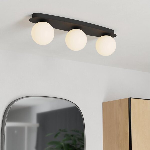 Eglo 902092 - Plafoniera LED per bagno CASTROVIDO 3xG9/4,2W/230V IP44 nera