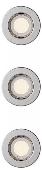 Philips - Set da 3 faretti da incasso PERIDOT 1xGU10/7W/230V argento