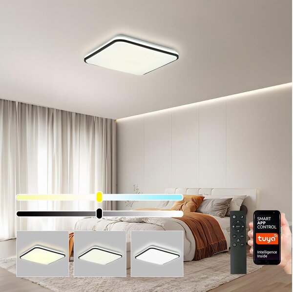 Brilagi - Plafoniera dimmerabile a LED SMART LED/24W/230V 43x43 cm Wi-Fi Tuya + telecomando