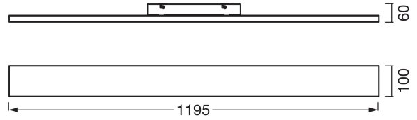Osram - Pannello LED a montaggio superficiale PLANON LED/30W/230V 3000K 10x120 cm bianco