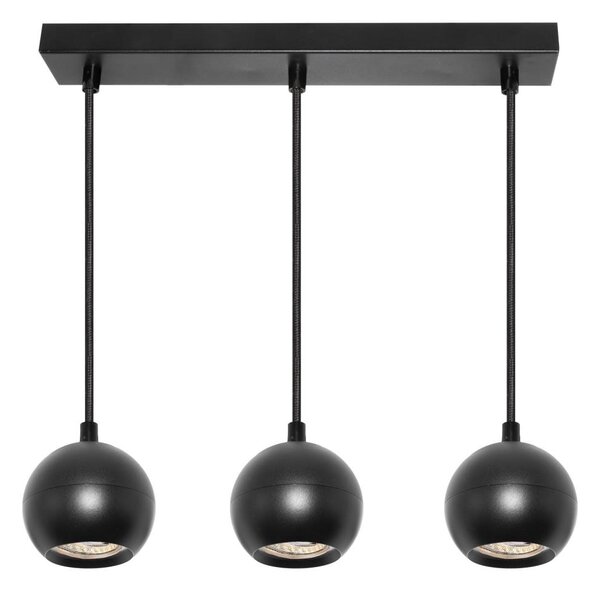 Osram - Lampada a sospensione con cavo SPOT SPHERAL 3xGU10/6W/230V nera