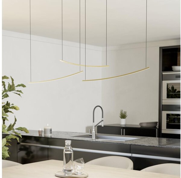 Eglo 902167 - Lampada a sospensione dimmerabile su cavo VILLEGGI LED/22W/230V 2700/4000/6500K oro