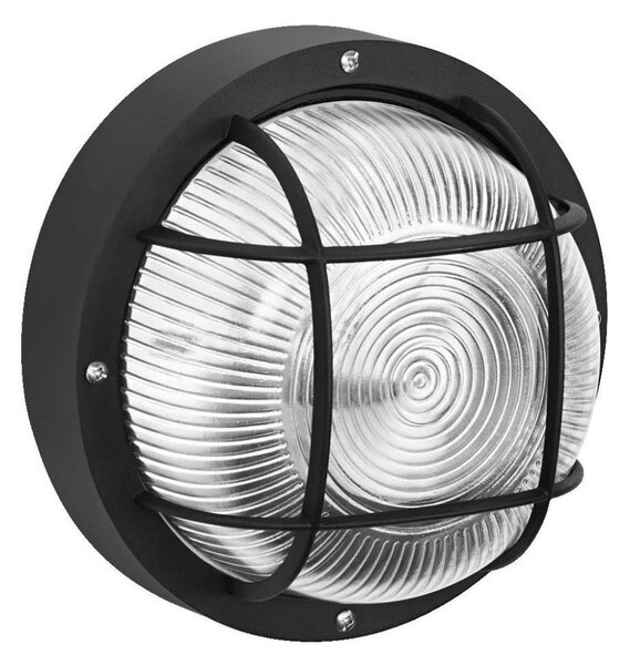 Osram - Applique da esterno BULKHEAD 1xE27/10W/230V diam. 19 cm IP54 nero