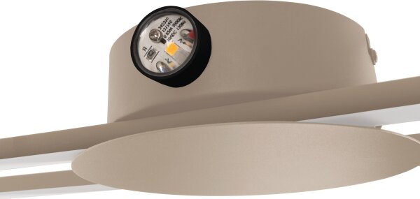 Eglo 902126 - Lampada da parete LED VENTICELLO LED/20W/230V + LED/0,91W beige