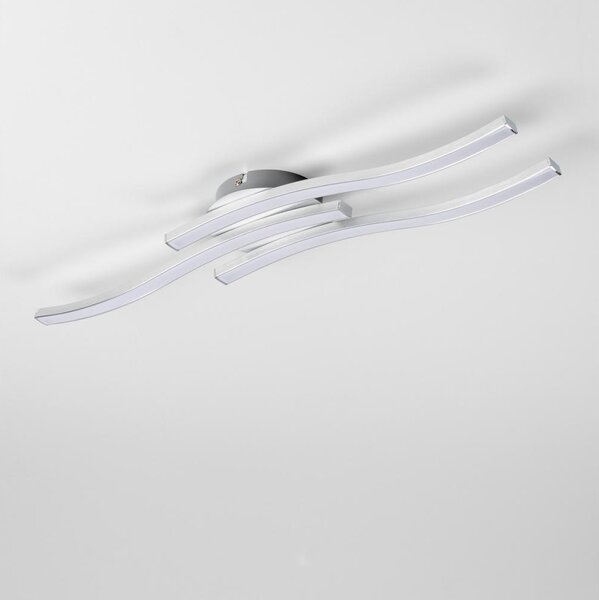 Plafoniera LED da soffitto 3xLED/6W/230V 3000K argento