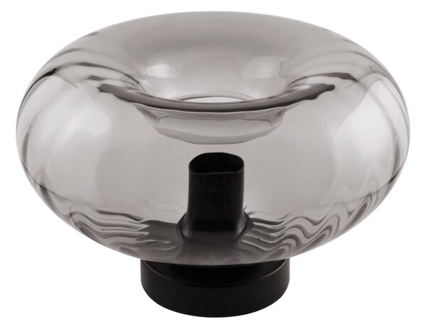 Osram - Lampada da tavolo DECOR SMOKE 1xE27/12W/230V nera/grigio fumé