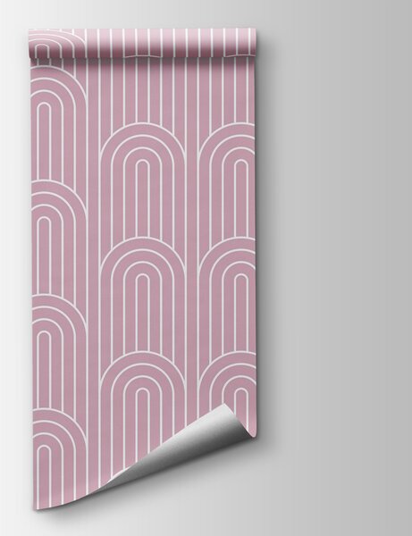 Carta da parati Un motivo rosa e bianco, Carta da parati lastrazione, Carta da parati popolare, w00137v2 - Tapeko.it