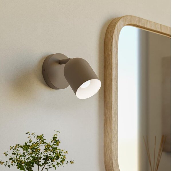 Eglo 44161 - Faretto da parete TILSTON 1xE14/40W/230V beige