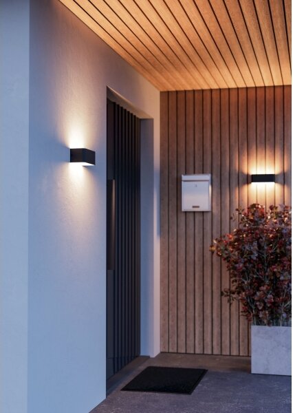 Eglo 901956 - Applique da parete per esterni LED RGBW dimmerabile SANIA-Z LED/10W/230V IP55, nero