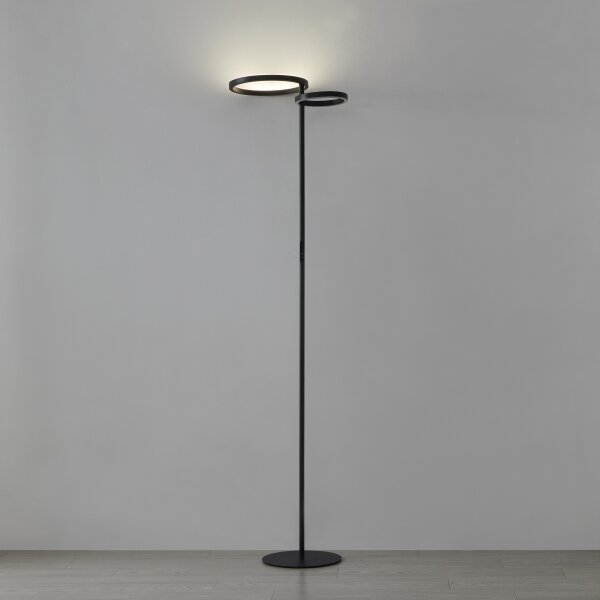 Eglo 901974 - Lampada da terra LED dimmerabile CASTELPOTO LED/16W/230V + LED/12W nera