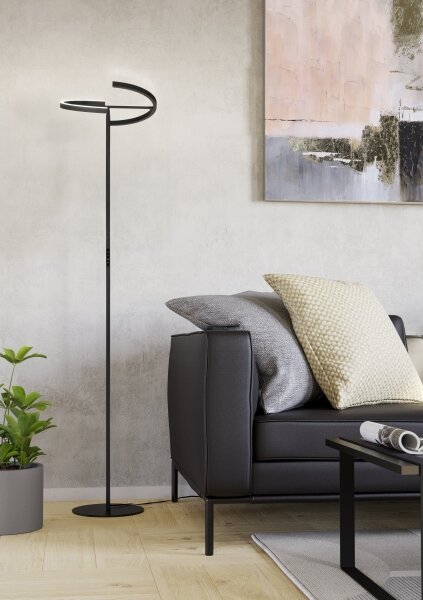 Eglo 901972 - Lampada da terra dimmerabile a LED CASTELPOTO 2xLED/8,8W/230V nera