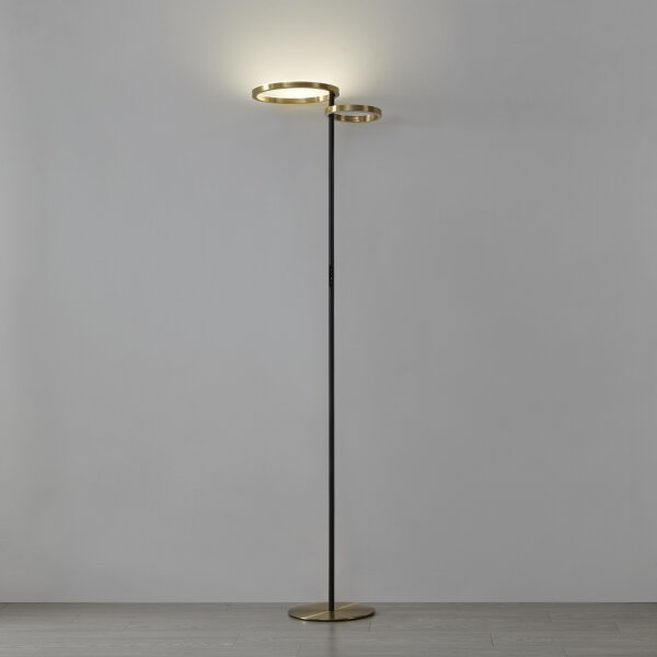 Eglo 901975-LED dimmerabile lampada da terra CASTELPOTO LED/16W/230V + LED/12W oro/nero