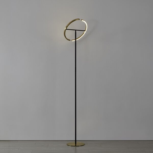 Eglo 901973-LED Lampada da terra dimmerabile CASTELPOTO 2xLED/8,8W/230V oro/nero