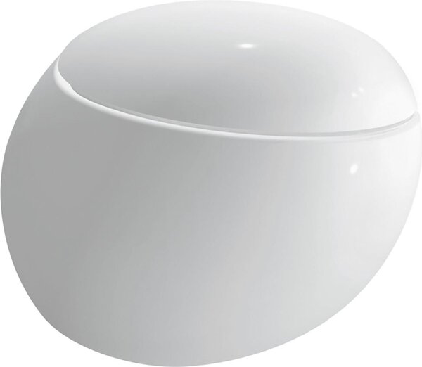 LAUFEN ILBAGNOALESSI : wc suspendu, à chasse d'eau profonde, sans rebord, 585 x 390, kit de montage inclus, H8209714000001, H8209714000001