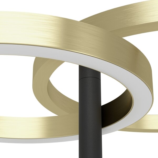 Eglo 901975-LED dimmerabile lampada da terra CASTELPOTO LED/16W/230V + LED/12W oro/nero