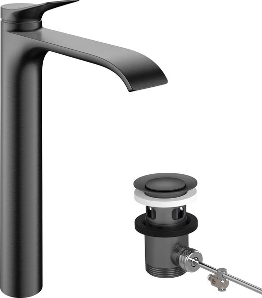 Hansgrohe Vivenis, robinetterie de lavabo 250 CoolStart pour lavabos à poser avec vidage à tirette, 75044340, 75044340