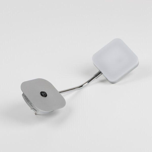 Lampada da parete a spina LED/3,2W/230V cromo lucido