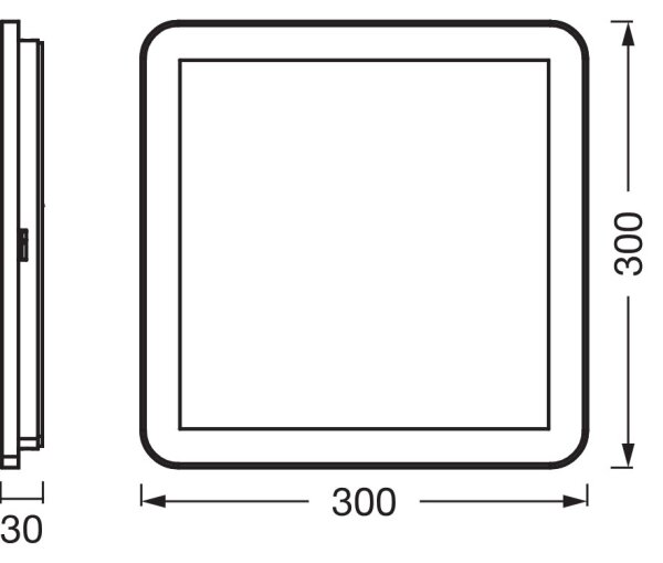 Osram - Plafoniera LED per bagno ORBIS DISC LED/22W/230V 30x30 cm IP44 marrone