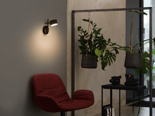 Osram - Lampada da parete dimmerabile a LED DECOR KYOTO LED/12W/230V nera