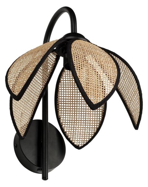 Osram - Lampada da parete DECOR RATTAN 1xE27/15W/230V beige/nera