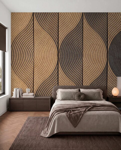 Carta da parati Onde in stile orientale, Carta da parati Geometriche, u75837 : Uwalls.it