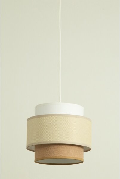 Brilagi - Lampadario a sospensione con cavo RESNA 1xE27/60W/230V diam. 20 cm crema/beige