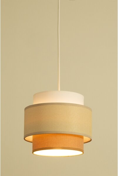 Brilagi - Lampadario a sospensione con cavo RESNA 1xE27/60W/230V diam. 20 cm crema/beige