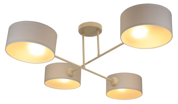 Brilagi - Lampadario a soffitto VIRGO 4xE14/40W/230V crema/oro