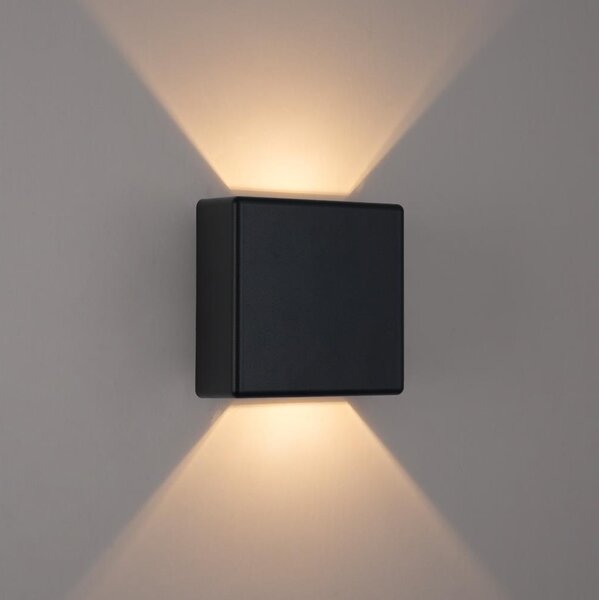 Brilagi - Applique da esterno LED DOUBLERAY LED/6W/230V nero IP54