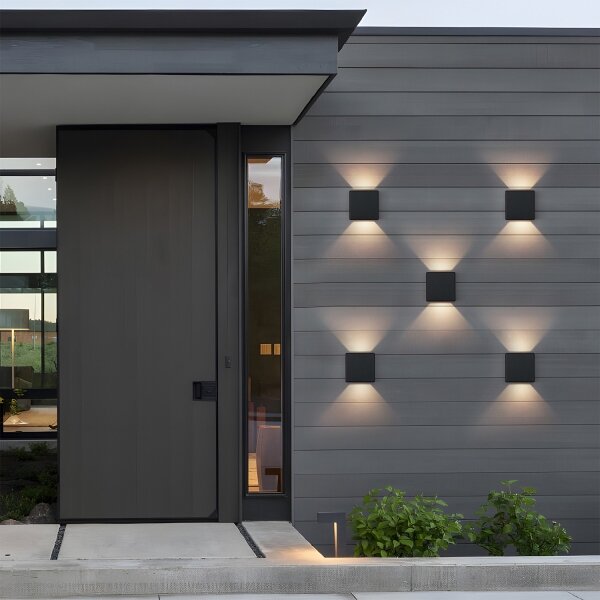 Brilagi - Applique da esterno LED DOUBLERAY LED/6W/230V nero IP54