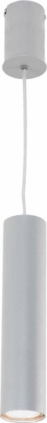 Lampada a sospensione stretta Ø 5,5 cm cilindro in argento regolabile lampada a sospensione cucina luce a sospensione sala da pranzo
