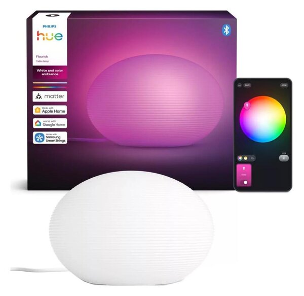 Philips - Lampada da tavolo dimmerabile LED RGB Hue FLOURISH WACA 1xE27/8,1W/230V