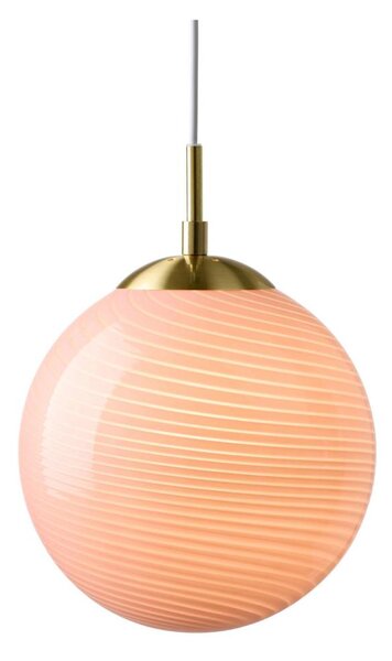 Halo Design 748488 - Lampadario a cavo CANDY 1xE27/25W/230V diametro 25 cm rosa/ottone