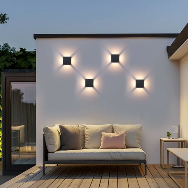 Brilagi - Applique LED da esterno QUADRAY LED/6W/230V nera IP54