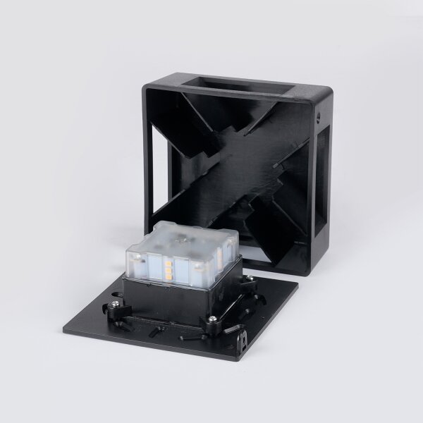 Brilagi - Applique LED da esterno QUADRAY LED/6W/230V nera IP54