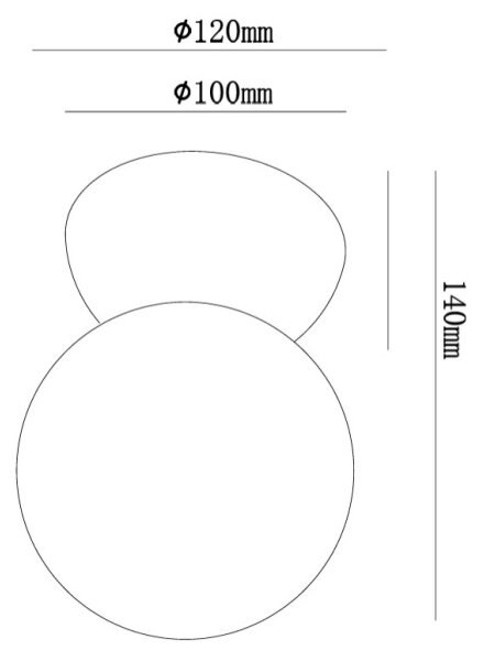 Ondaluce - Applique da parete ROCK 1xG9/7W/230V cemento/bianco
