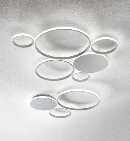 Ondaluce - Plafoniera LED dimmerabile POIS LED/68W/230V argento