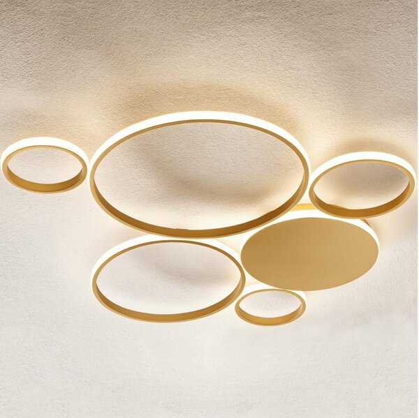 Ondaluce - Plafoniera dimmerabile a LED POIS LED/68W/230V dorata