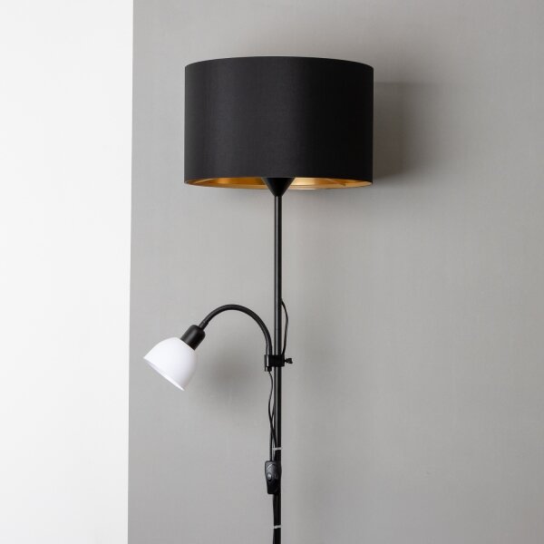 Brilagi - Lampada da terra CERIA 1xE27/100W/230V + 1xE14/25W nera
