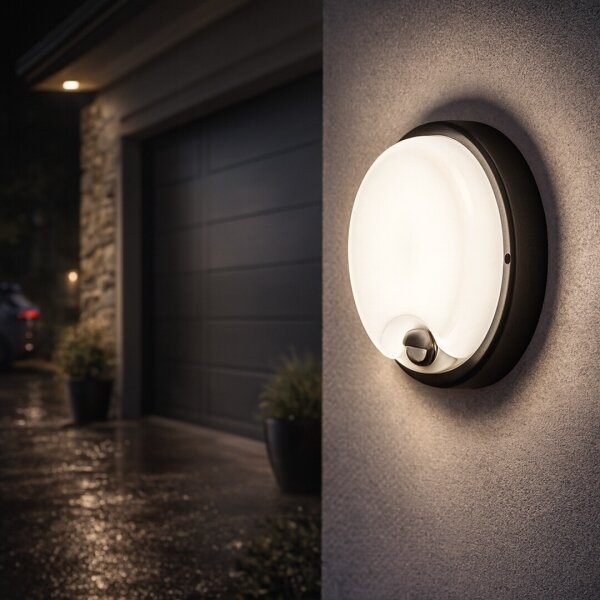 Rabalux 77213 - Applique da esterno a LED con sensore LONATO LED/18W/230V IP65 nero