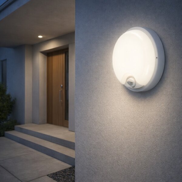 Rabalux 77214 - LED applique esterna con sensore LONATO LED/18W/230V IP65 bianco