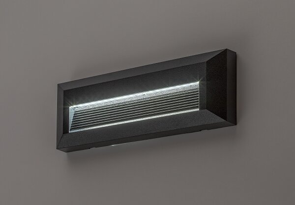 Rabalux 77189 - Applique da parete per esterni KAVALA LED/6W/230V IP65 nero