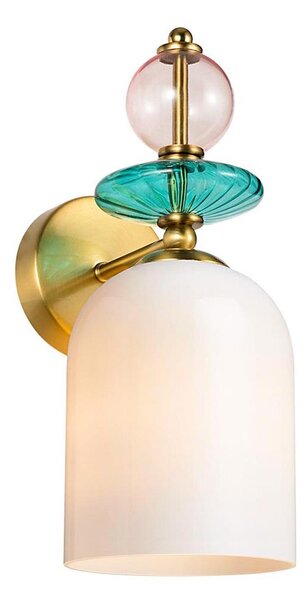 Lampada da parete TROPEA 1xE27/15W/230V dorata/rosa fumé/blu/bianca