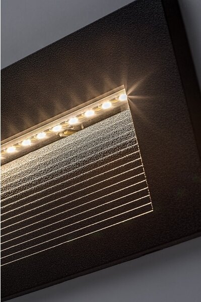 Rabalux 77190 - Applique da parete per esterni KAVALA LED/6W/230V IP65 nera