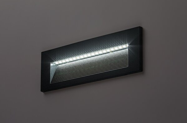 Rabalux 77190 - Applique da parete per esterni KAVALA LED/6W/230V IP65 nera
