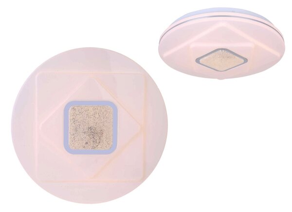 Plafoniera LED soggiorno lampada da soffitto bagno cucina corridoio rotonda bianco 48399-24