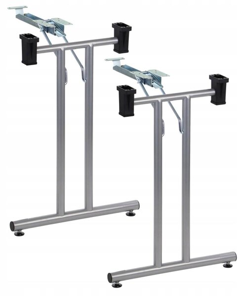Tavolo pieghevole o struttura per scrivania SC-921, per ufficio, hotel, ristorante, larghezza 48 cm, altezza 72,5 cm, grigio
