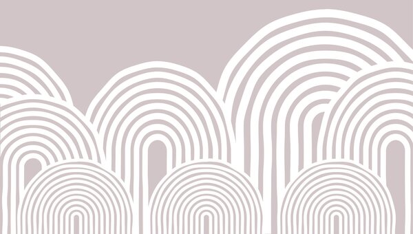Carta da parati Sfondo bianco e grigio con linee bianche, Carta da parati Moderno, Carta da parati popolare, w08037v1 - Tapeko.it